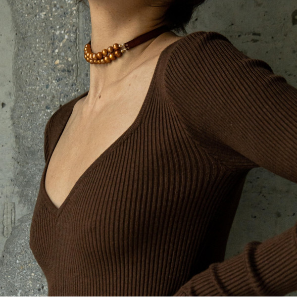 Чокер Caramel coffee