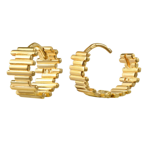 Серьги-кольца Eteri Gold 14 мм