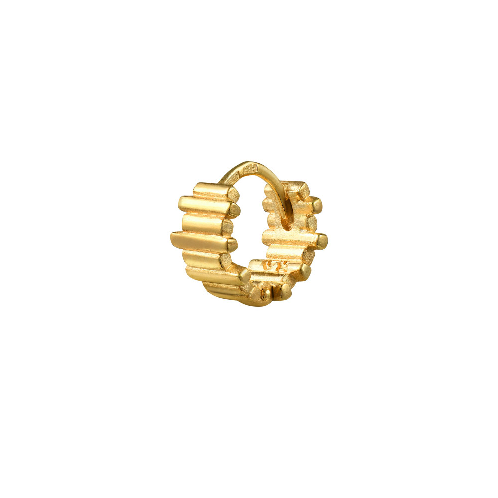 Моносерьга-кольцо Eteri Gold 10 мм